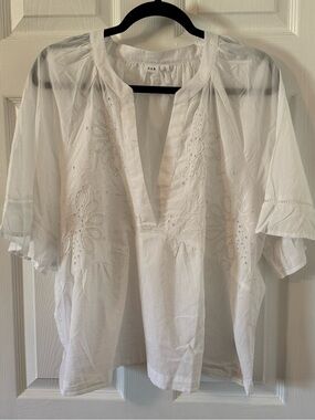 Gap Factory Relaxed Eyelet Top